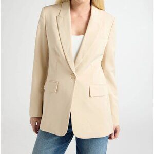 Scoop Women's & Women's Plus Crepe One Button Suit Blazer, Sizes XS (0-2)
